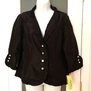Agora Black Jacket Medium NWT